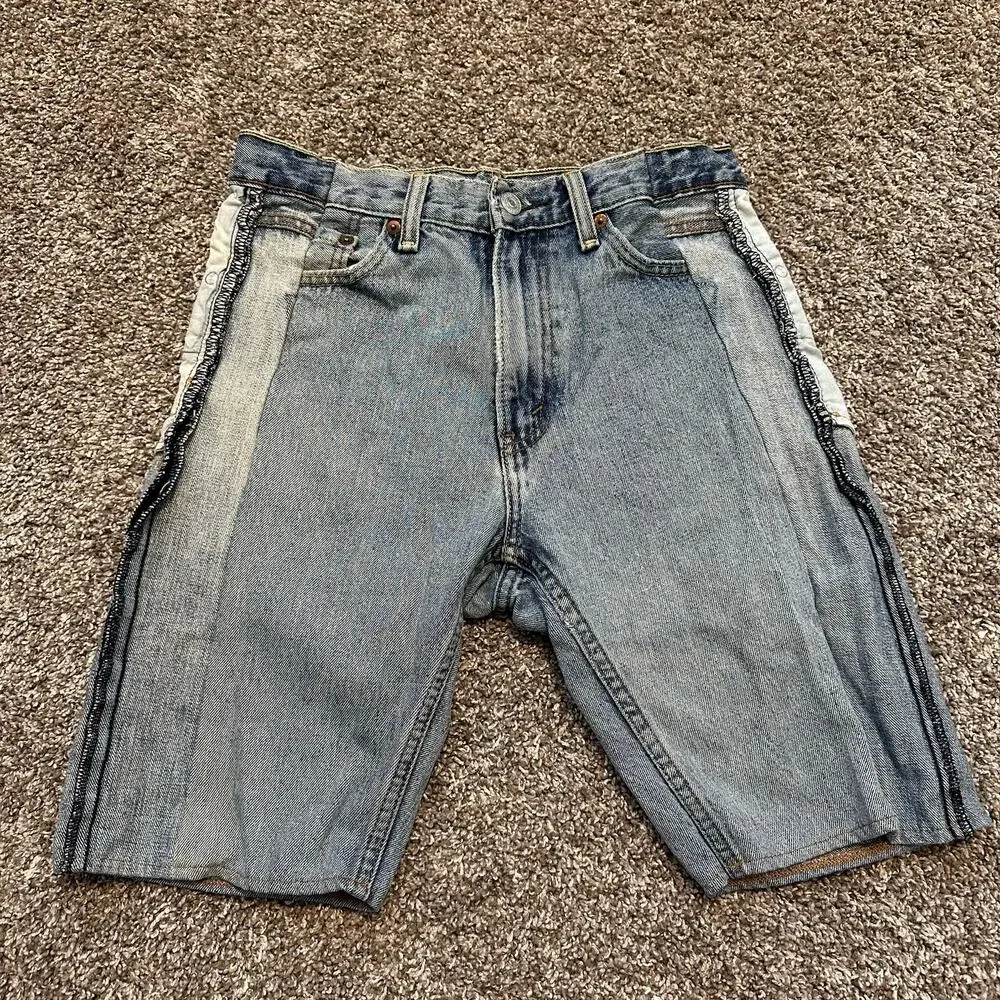 SAMI MIRO VINTAGE Women's Porterhouse Long Denim Short Size XS